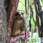 Sloth Tree Hugger, Summer Outdoor Yard Decorations, Resin Tree Peeker Statue, Tree Faces Decor Outdoor, Garden Decor Sloth Gift for Housewarming, Handmade with Details, Durable & Waterproof - Image 2