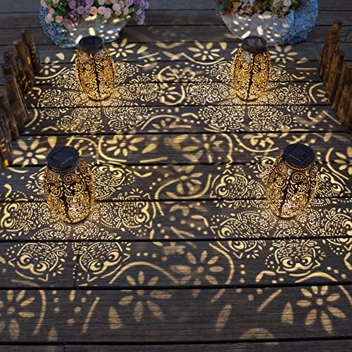 2Pack Owl Solar Outdoor Lanterns Waterproof, Large Decorative Garden Solar Lights for Table, Patio, Yard, Lawn Ornaments, Birthday Mothers' Day Gifts for Mom Dad ( Antique Bronze) - Image 6
