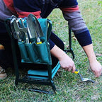 LiteXim Foldable Kneeler Garden Seat Portable Stool with EVA Kneeling Pad and Bonus Tool Pouch - Image 5
