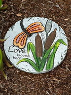 Accent Plus Summerfield Terrace 10018544 Love Blooms Here Stepping Stone, Multicolor - Image 3