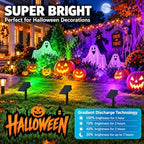 T-SUNUS RGB Solar Landscape Spotlights 4 Pack IP65 Waterproof Dusk-to-Dawn - Image 5