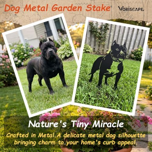10" American Bully Statue Garden Stake - Image 3