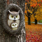 Whimsical Tree Faces Bundle - Handcrafted Tree Trunk Decor Set for Outdoor Gardens and Yards - Image 3