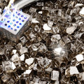 NUPICK 10 Pound Fire Glass, 1/2 Inch Reflective Fire Pit Glass by CreateAmazingChoice
