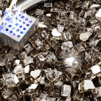 NUPICK 10 Pound Fire Glass, 1/2 Inch Reflective Fire Pit Glass by CreateAmazingChoice