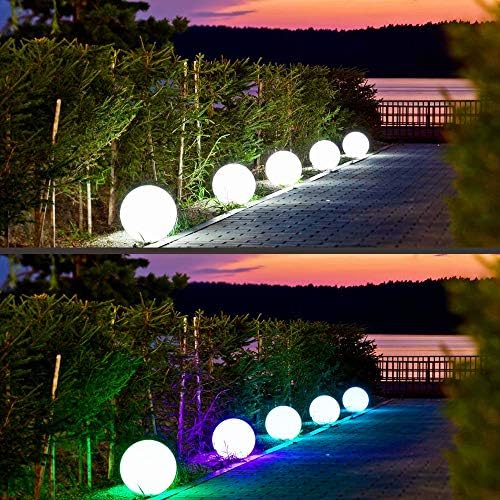 Mr.Go 20-inch Rechargeable LED Ball Light,16 RGB Color Changing Glowing Orb - Image 6
