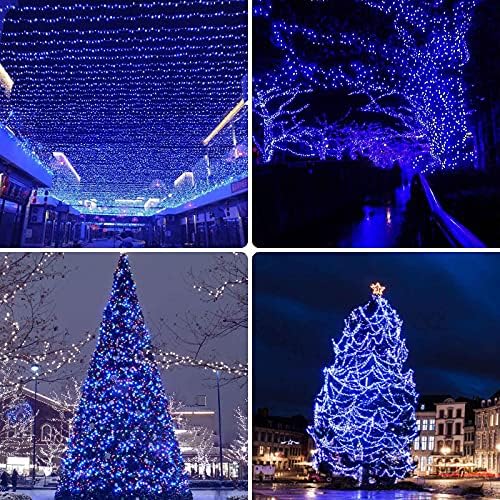 Solar String Lights Outdoor 2 Pack 170FT 480 LED Solar Christmas Light Blue - Image 2