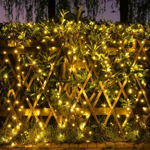 100FT Solar Outdoor String Lights Extra Long 300 LED with USB Charging & Remote & Memory Solar Powered Christmas Tree Lights Waterproof for Outside Porch Tree Garden Patio Wedding(Warm White) - Image 2