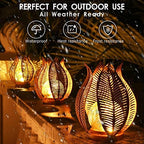 Solar Outdoor Lights Garden Decor Waterproof Crackle Glass Globe,Metal Yard Art Outdoor Solar Garden Lights for Decor Yard,Porch,Patio Decorations.Gardening Gifts for Women/Mom. - Image 3