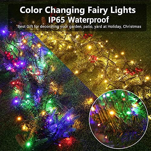 Joomer Solar Christmas Lights, 2PACK Total 144FT 400LED Color Changing - Image 5