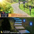 Toodour Solar Halloween Lights Outdoor, 10 Pack Solar Torch Lights - Image 3