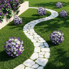2 Pack Artificial Morning Glory Flowers for Outdoor Decor - Image 3