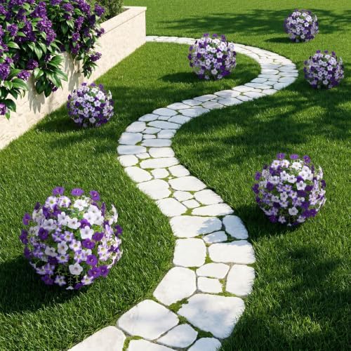 2 Pack Artificial Morning Glory Flowers for Outdoor Decor - Image 3