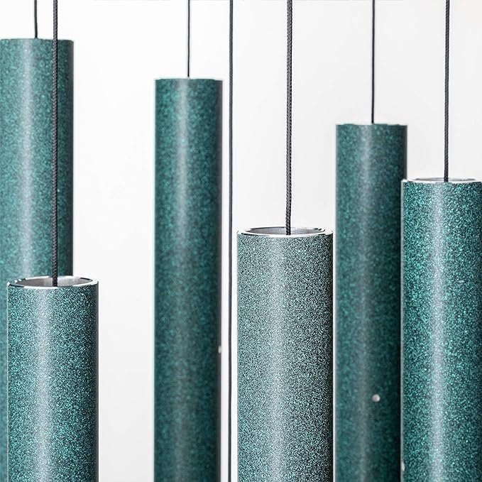 74" Aluminum Wind Chimes - Premium Wind Chime to Create a Zen Atmosphere - Wind Chime Suitable for Outdoor, Garden, Patio, Backyard, Garden, Decoration with Wind Catcher Decor Gift (Patina Green) - Image 2