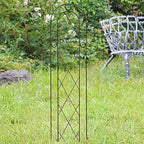 Arcadia Garden Products TR01 4' x 10" Arched Garden Trellis, Black - Image 2