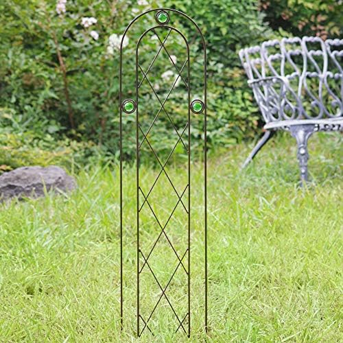 Arcadia Garden Products TR01 4' x 10" Arched Garden Trellis, Black - Image 2