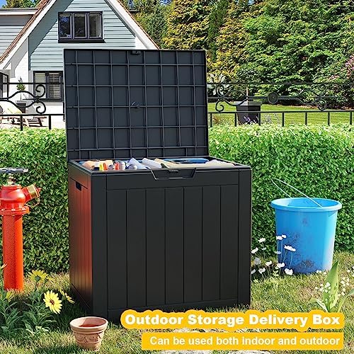 EasyUp 33 Gal Waterproof Outdoor Storage Box UV Resistant Deck Box - Image 6