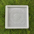 Stepping Stone Concrete Mold for Decorative Garden, Square Floral Pattern, 17.13 x 17.13 x 1.5 inches, Used for DIY Garden Path Stepping Stone Cement Molds（1 Pack） (Pattern-E) by Unknown