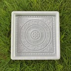 Stepping Stone Concrete Mold for Decorative Garden, Square Floral Pattern, 17.13 x 17.13 x 1.5 inches, Used for DIY Garden Path Stepping Stone Cement Molds（1 Pack） (Pattern-E) by Unknown