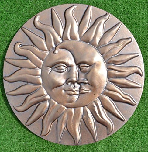 Concrete Mold Sun and Moon Plaster Concrete Stepping Stone Garden Path Decor (S11) - Image 3