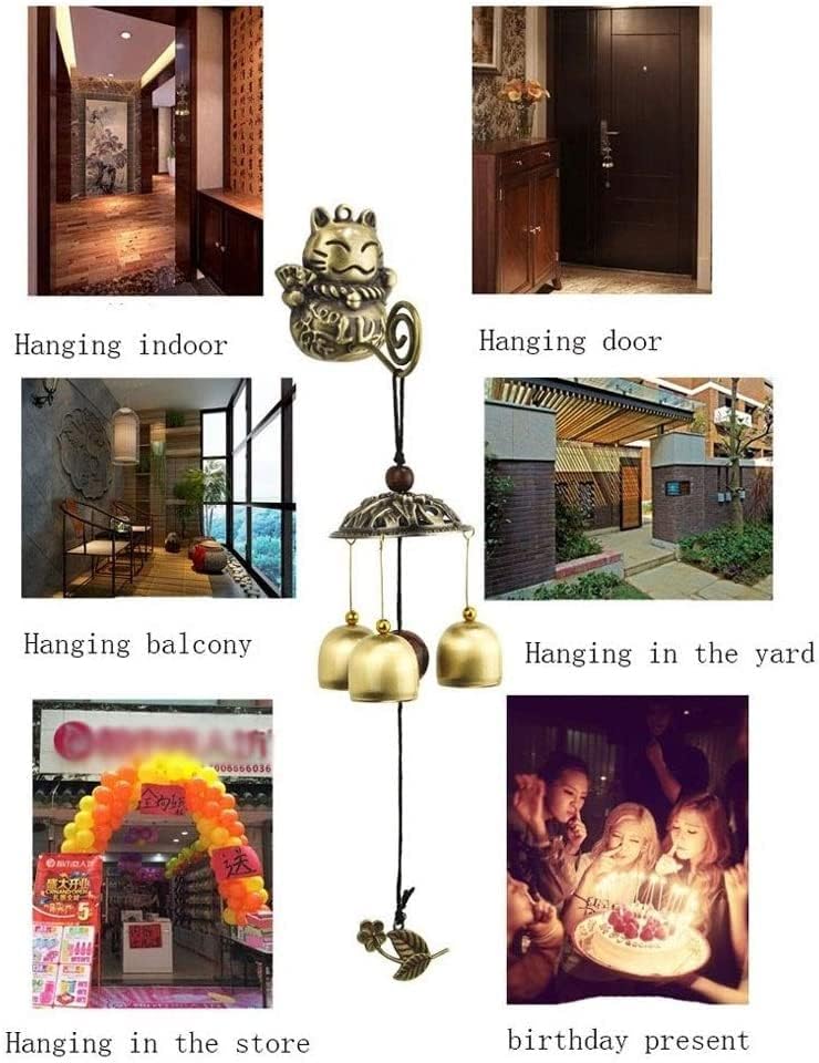 Wind Chimes Indoor Outdoor Inddoor and Outdoor Hanging Copper Wind Chime Retro Home Wind Chimes Handmade Doorbell Decoration Hanging Ornament - Image 4