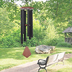 Memorial Wind Chimes 44 inch Black Deep Tone Sympathy Gift Patio Porch Home - Image 6