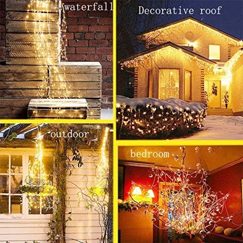SHUKAN 2 Pack 220 LED Soalr Firefly Bunch Lights, 8 Flashing Modes - Image 7