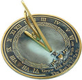 Brass Garden Sundial 10 Inch Engraved Grow Old with Me Outdoor Garden Home Decor Gift by Unknown