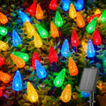 Brightown Solar Operated C6 Strawberry String Lights, 39ft 100 LEDs Multicolor LED Christmas Fairy Lights, Solar Christmas Lights Outdoor, Christmas Decorations for Christmas Tree, Garden Decor by Brightown