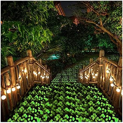 Glowing Stone 200PCS Pebbles Glowing in The Dark Aquarium Colored Light Rock, Fairy Garden Walkway Decoration Luminous Stone (Color : Primary Color) - Image 6