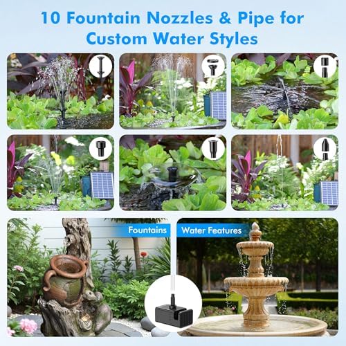 Biling 6.5W Solar Pond Filter 80 GPH with Battery Backup Outdoor - Image 6