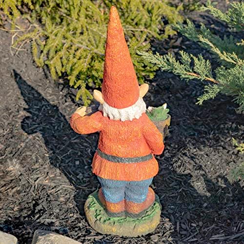 Zaer Ltd. Classic Spring Gnome Garden Statue in Assorted Styles (Gnome with Flower Pot) - Image 5