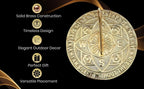 Solid Brass Garden Sundial Clock with Polished Finish & Velvet Storage Case | Decorative Outdoor Sundial for Garden, Patio & Yard | Vintage Nautical Home Décor Gift - Image 6