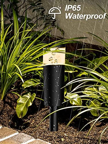 5W Low Voltage Landscape Pathway Lights with Connectors 12V Outdoor Landscape Lighting LED Bollard Path Lights Wired IP65 Waterproof Warm White Walkway Lights for Garden Yard Lawn (12Pack) - Image 3