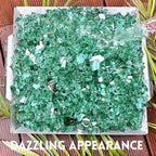 GasSaf 1/2 Inch Green Fire Glass Reflective Tempered Fireglass, 20 lb - Image 5