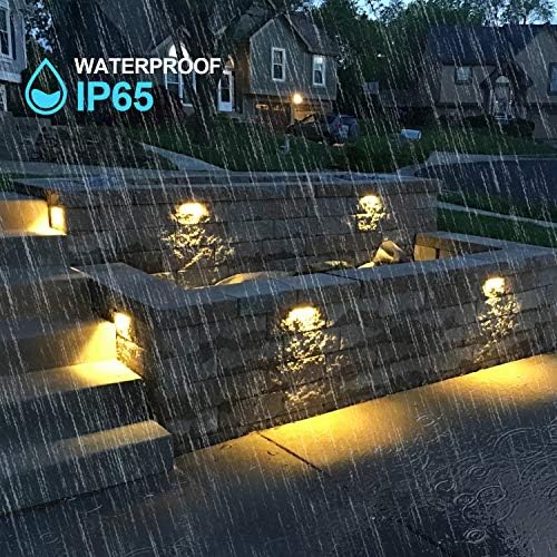 LED Hardscape Light 7 Inch 1.5W Deck Step Paver Wall Garden Pathway Lamp, Warm White 2700K, 12V Low Voltage AC/DC, Outdoor IP65 Waterproof 10 Pack - Image 4