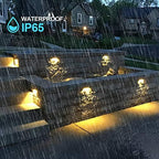 LED Hardscape Light 7 Inch 1.5W Deck Step Paver Wall Garden Pathway Lamp, Warm White 2700K, 12V Low Voltage AC/DC, Outdoor IP65 Waterproof 10 Pack - Image 4