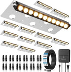 ZZXX Low Voltage Retaining Wall Lights Kit, 3W 2700K Step Lights, 12 Pack by ZZXX