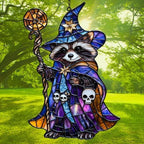 Magic Witch Racoon Acrylic Suncatcher - Image 3