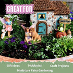 PRETMANNS Fairy Garden House Kit for Outside - Pinecone, 2 Fairies & Sign - Image 6