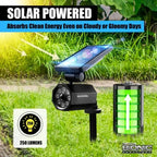Bell+Howell Bionic Spotlight LED Solar Lights Solar-Powered Spot Light with 25 Feet Motion Sensor Outdoor Waterproof Frost Resistant Yard Outdoor Lighting As Seen On TV (Original, Set of 2) - Image 2