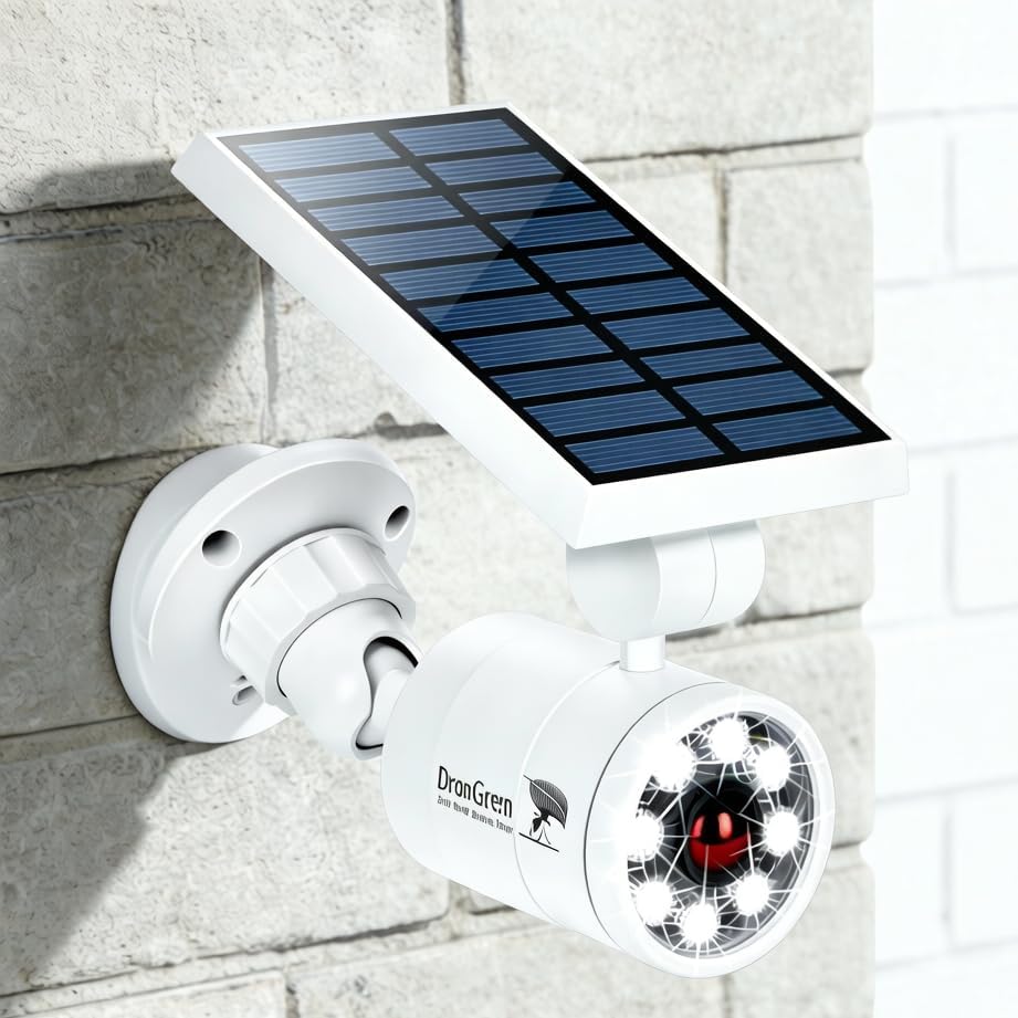 Motion Sensor Outdoor Solar Lights Waterproof Aluminum alloy(Not plastic) Solar Spot Lights, Solar Motion Detector Lights for Outside Patio Porch Wall Driveway Garden, 100-Week FREE Refund/Replacement by DrawGreen