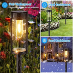 URPOWER Solar Pathway Lights, 6 Pack IP65 Waterproof Outdoor Decorative Garden Lights, Auto On/Off Solar Powered Landscape Path Lighting for Driveway Walkway Yard Lawn Patio Decor - Image 2