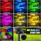 Solar Lights Outdoor Waterproof Landscape Spotlight Color Changing 2 Pack - Image 3