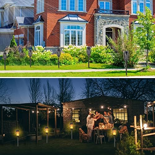 Solar Torch Lights Outdoor, 12 Pack Solar Torch Lights - Image 2