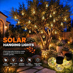 GIGALUMI Solar Hanging Lights Christmas Solar Lights Outdoor Garden Decor - Image 3