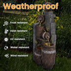 40''H 6-Tiers Fountain Outdoor, Water Fountains and Waterfalls - Image 5
