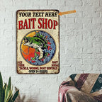 Personalized Fishing Signs Custom Bait Shop Sign Fishing Décor For Home Cabin Wall Art Man Cave Décor Gifts For Him Lodge Décor 108122002069 - Image 4