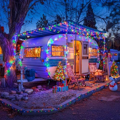 JMEXSUSS 2 Pack Solar Christmas Lights, Total 400 LED 151FT, Multi-Colored - Image 6