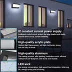 Sytmhoe 5000K Daylight White Exterior Wall Light, 2Packs Modern LED Exterior Light Fixture Wall Mount Ip65 Waterproof, Wall Porch Light for Garage Walkway Hallway Backyard Garden(2packs) - Image 3